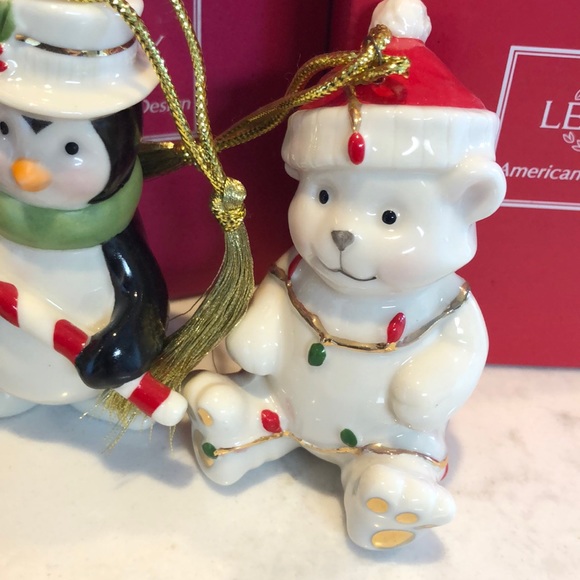 Set of 5 Lenox Christmas Ornaments - Picture 6 of 8